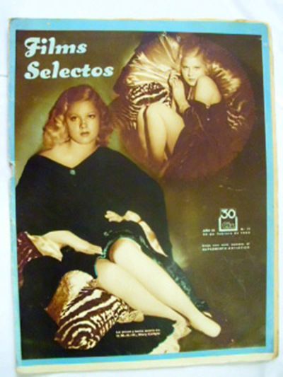 FILMS SELECTOS magazine side cover Issue 71 20 February 1932
