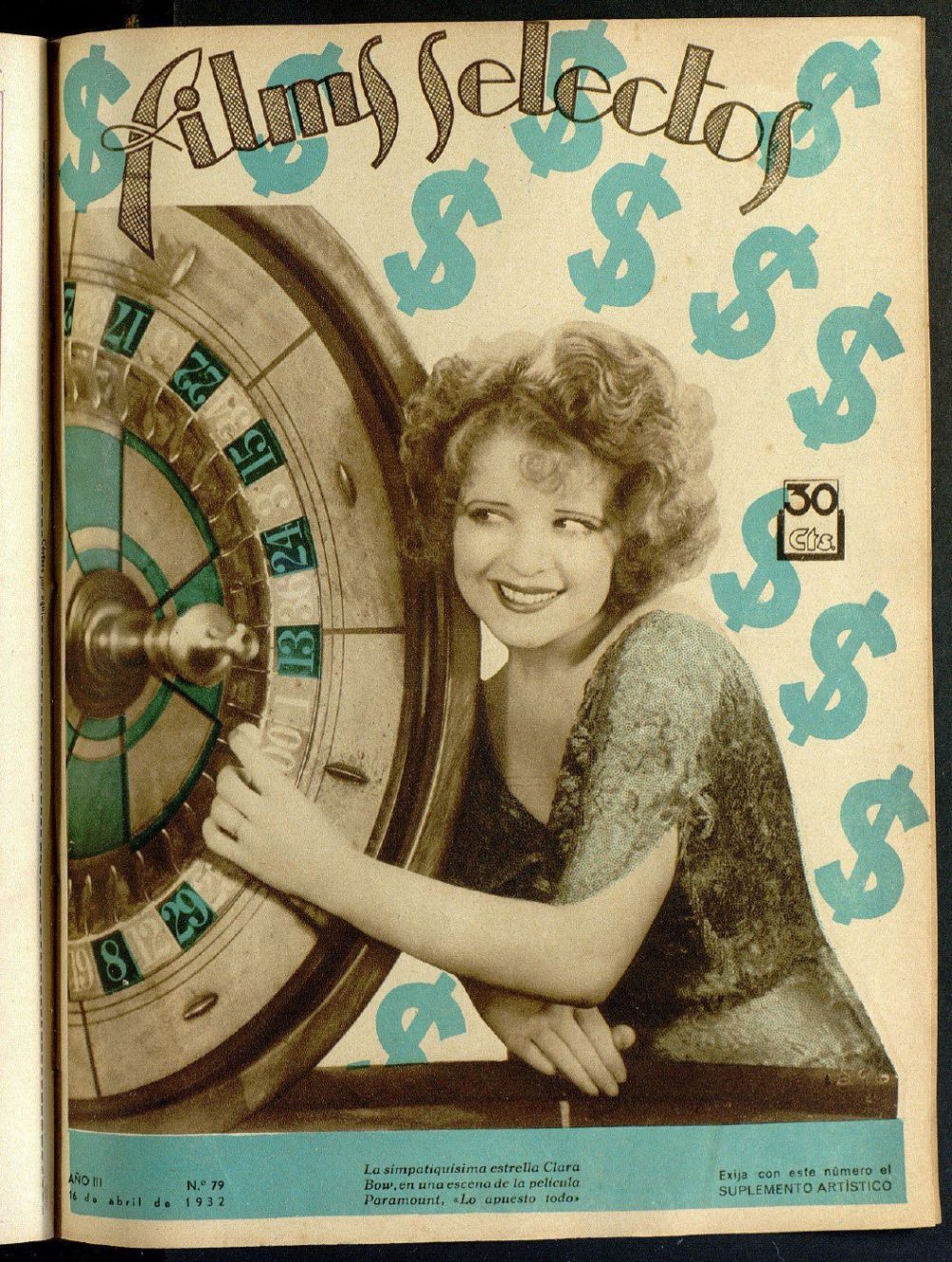 FILMS SELECTOS magazine side cover Issue 79 16 April 1932