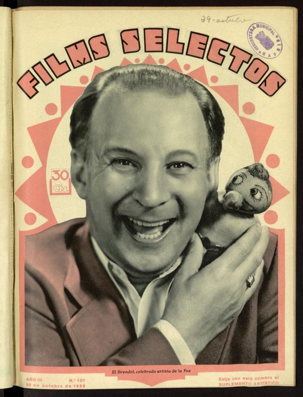 FILMS SELECTOS magazine side cover Issue 107 29 October 1932