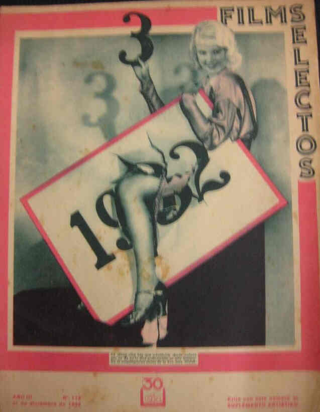 FILMS SELECTOS magazine side cover Issue 116 31 December 1932