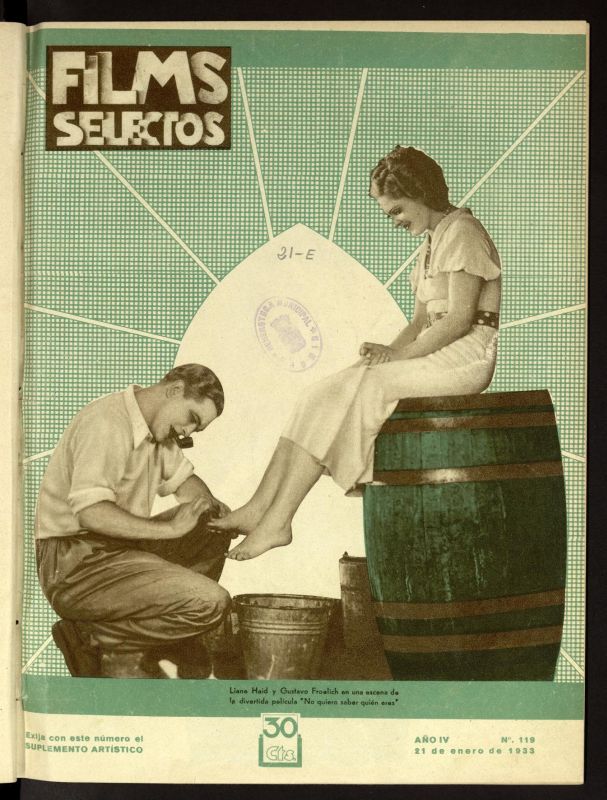 FILMS SELECTOS magazine side cover Issue 119 21 January 1933