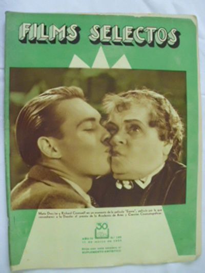 FILMS SELECTOS magazine side cover Issue 126 11 March 1933