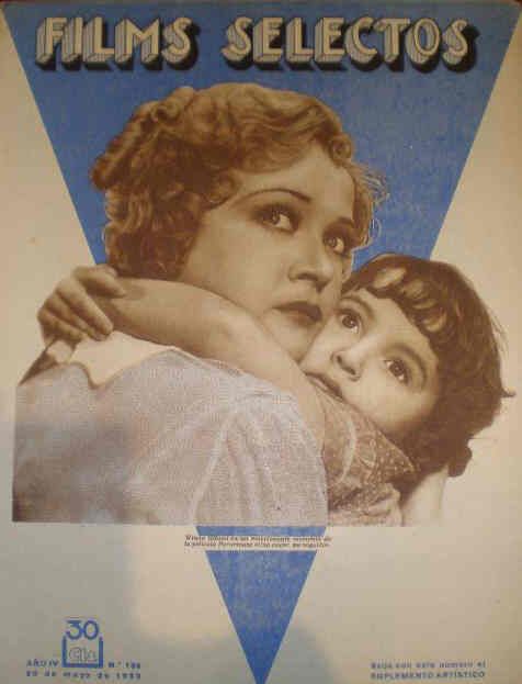 FILMS SELECTOS magazine side cover Issue 136 20 May 1933