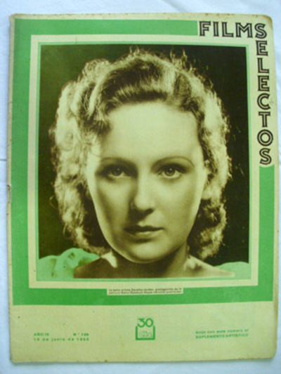 FILMS SELECTOS magazine side cover Issue 139 10 June 1933