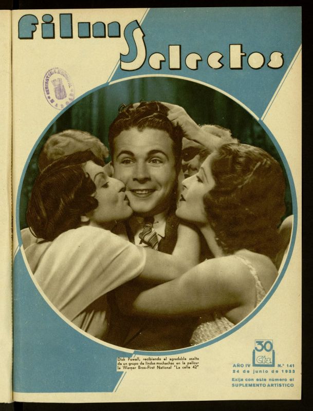 FILMS SELECTOS magazine side cover Issue 141 24 June 1933
