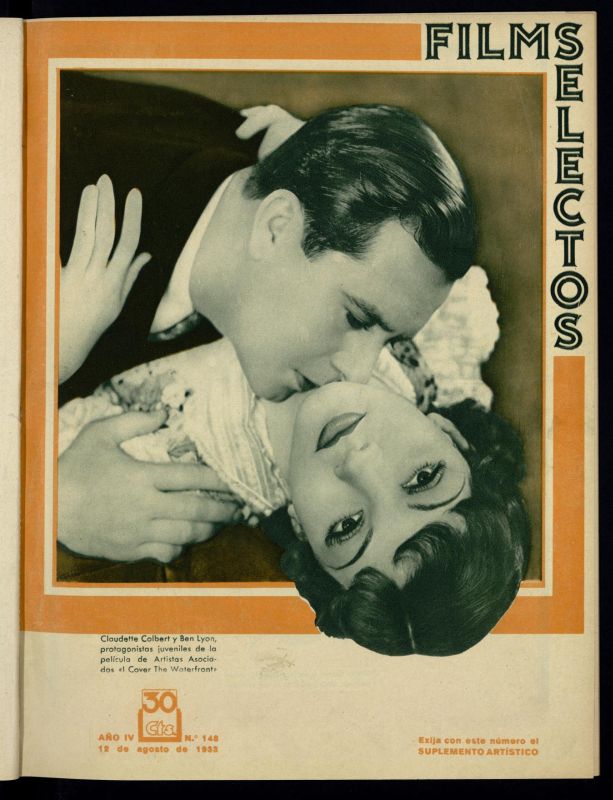 FILMS SELECTOS magazine side cover Issue 148 12 August 1933