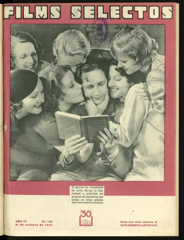 FILMS SELECTOS magazine side cover Issue 158 21 October 1933