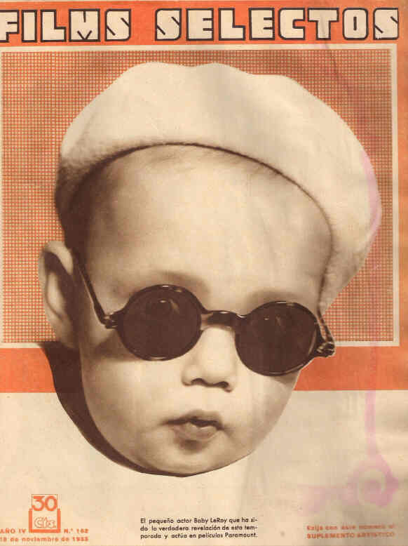 FILMS SELECTOS magazine side cover Issue 162 18 November 1933
