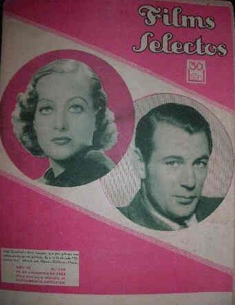 FILMS SELECTOS magazine side cover Issue 163 25 November 1933
