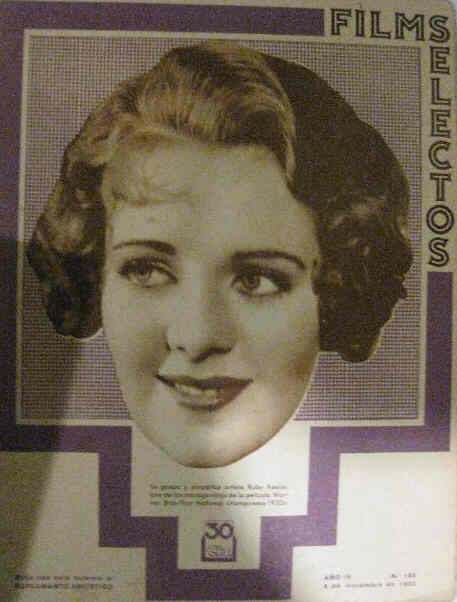 FILMS SELECTOS magazine side cover Issue 165 9 December 1933