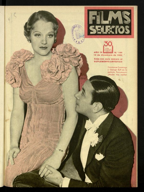 FILMS SELECTOS magazine side cover Issue 166 16 December 1933