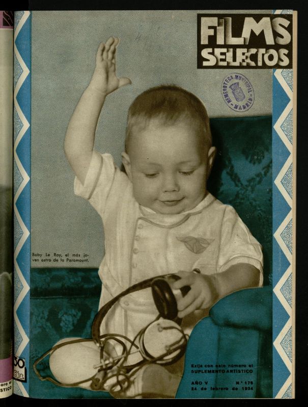 FILMS SELECTOS magazine side cover Issue 176 24 February 1934