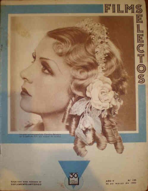 FILMS SELECTOS magazine side cover Issue 180 24 March 1934