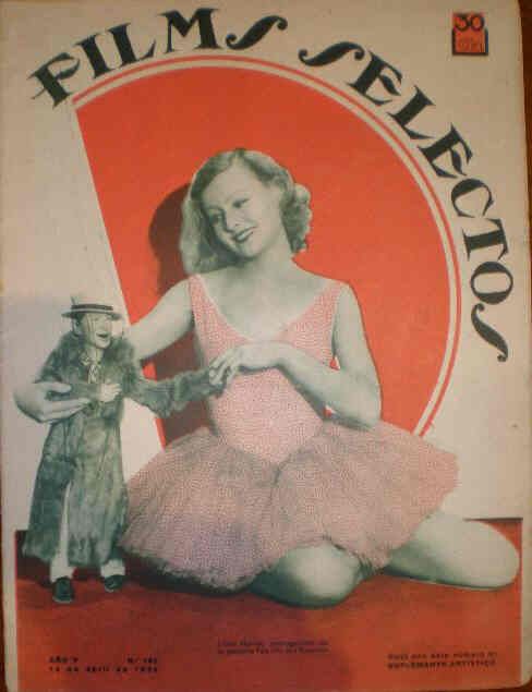 FILMS SELECTOS magazine side cover Issue 183 14 April 1934
