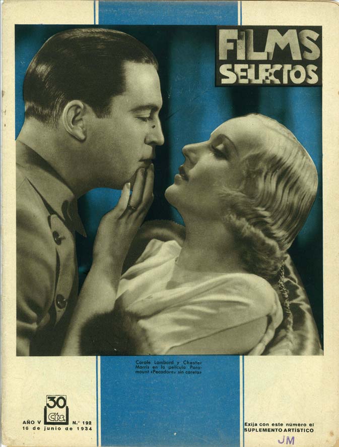 FILMS SELECTOS magazine side cover Issue 192 16 June 1934