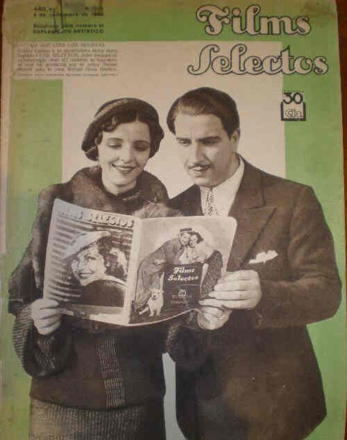 FILMS SELECTOS magazine side cover Issue 211 3 November 1934