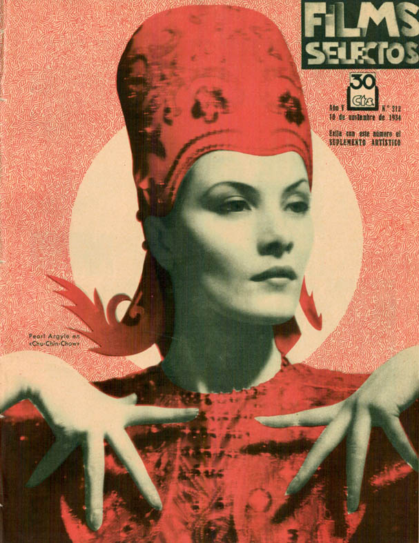 FILMS SELECTOS magazine side cover Issue 212 10 November 1934