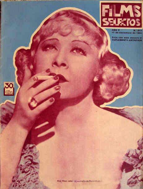 FILMS SELECTOS magazine side cover Issue 213 17 November 1934