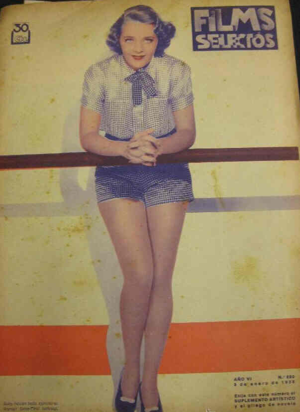 FILMS SELECTOS magazine side cover Issue 220 5 January 1935