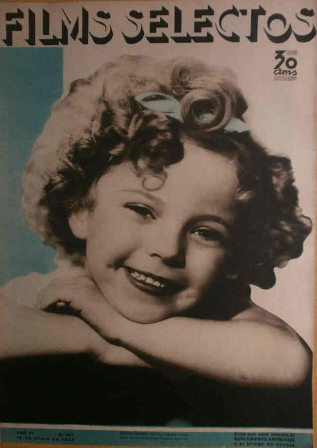 FILMS SELECTOS magazine side cover Issue 221 12 January 1935