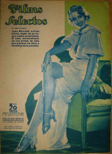 FILMS SELECTOS magazine side cover Issue 228 3 March 1935