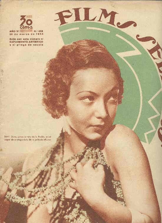 FILMS SELECTOS magazine side cover Issue 232 30 March 1935
