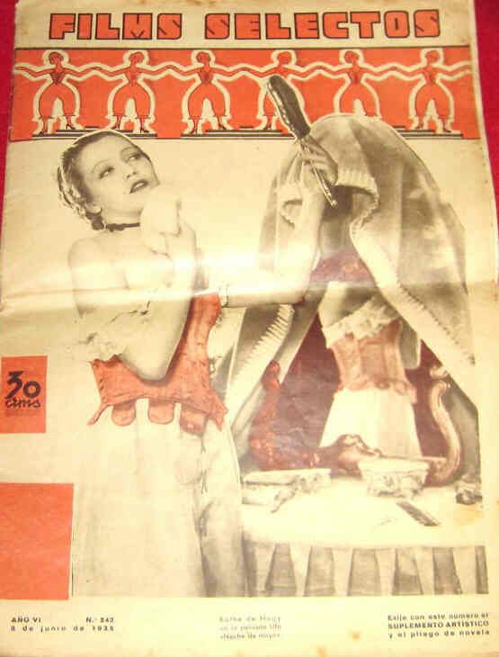 FILMS SELECTOS magazine side cover Issue 242 8 June 1935