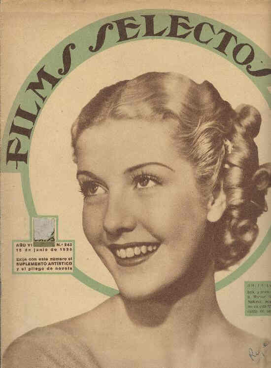 FILMS SELECTOS magazine side cover Issue 243 15 June 1935