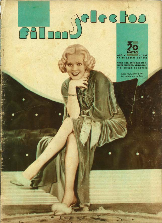 FILMS SELECTOS magazine side cover Issue 252 17 August 1935
