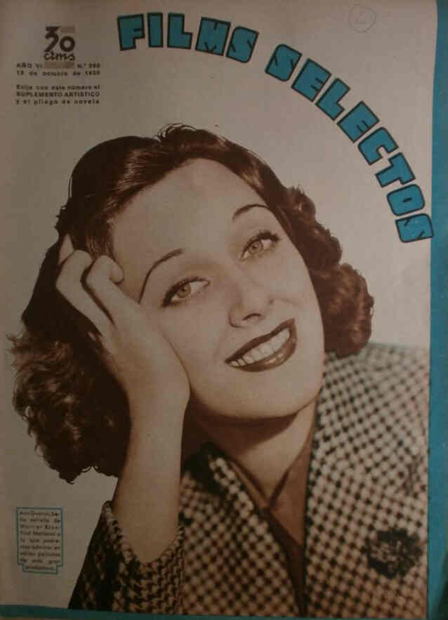 FILMS SELECTOS magazine side cover Issue 260 12 October 1935