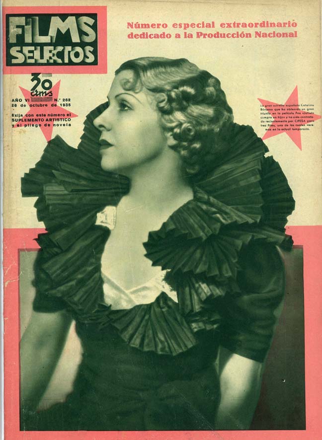 FILMS SELECTOS magazine side cover Issue 262 26 October 1935