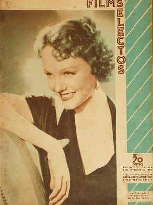 FILMS SELECTOS magazine side cover Issue 263 2 November 1935