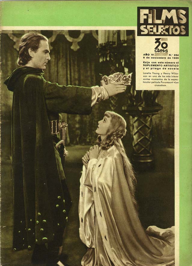FILMS SELECTOS magazine side cover Issue 264 9 November 1935