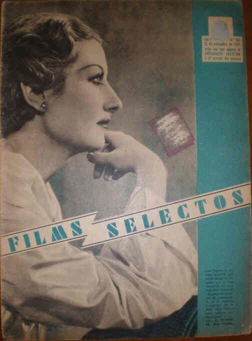 FILMS SELECTOS magazine side cover Issue 266 23 November 1935
