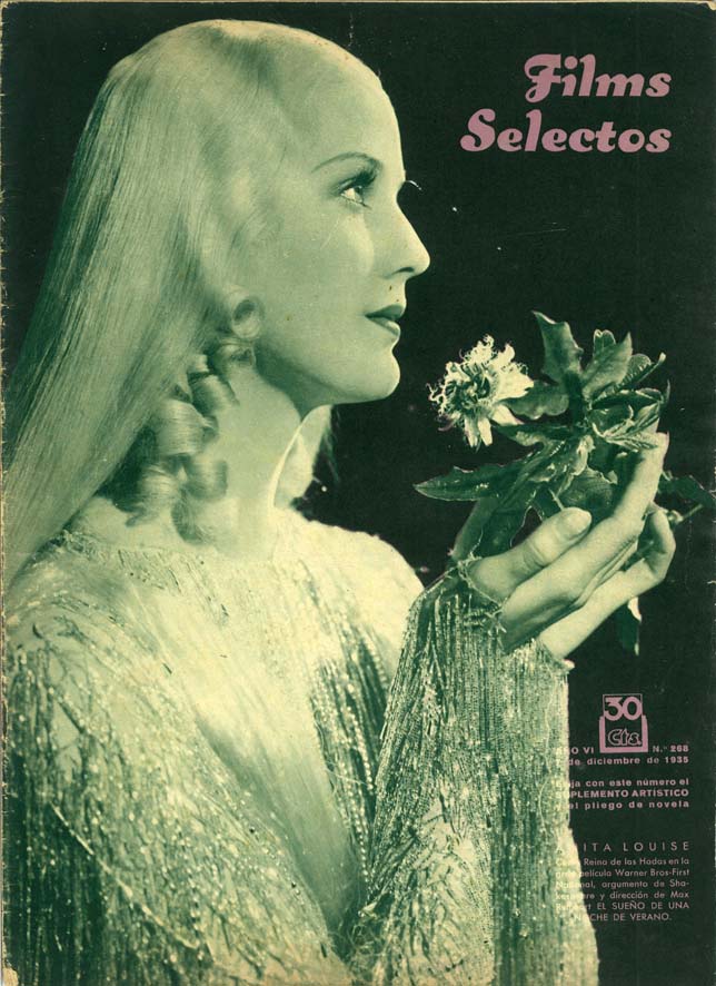 FILMS SELECTOS magazine side cover Issue 268 7 December 1935