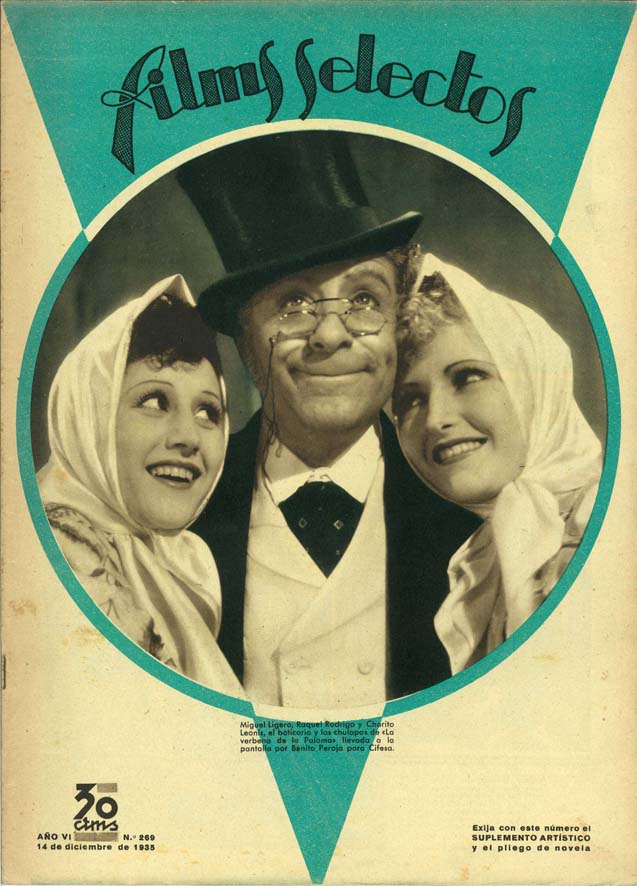 FILMS SELECTOS magazine side cover Issue 269 14 December 1935