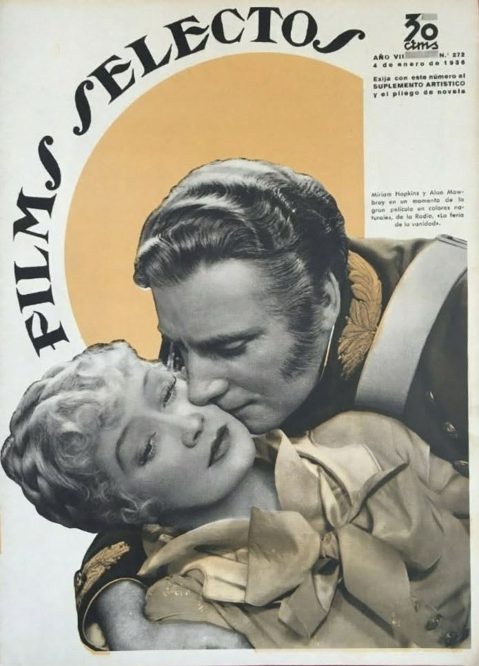 FILMS SELECTOS magazine side cover Issue 272 4 January 1936