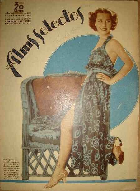 FILMS SELECTOS magazine side cover Issue 275 25 January 1936