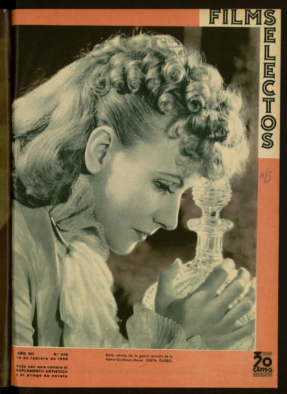 FILMS SELECTOS magazine side cover Issue 278 15 February 1936