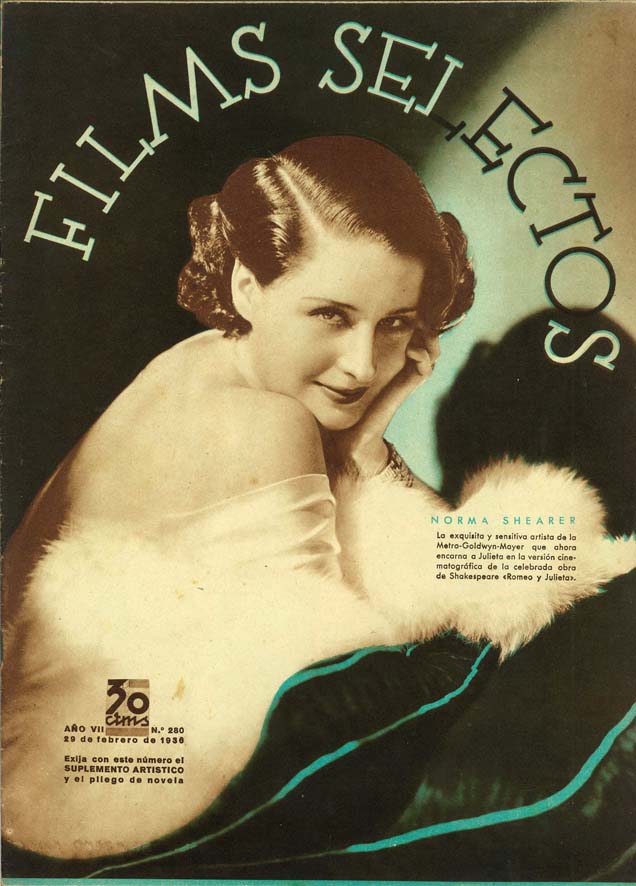 FILMS SELECTOS magazine side cover Issue 280 29 February 1936