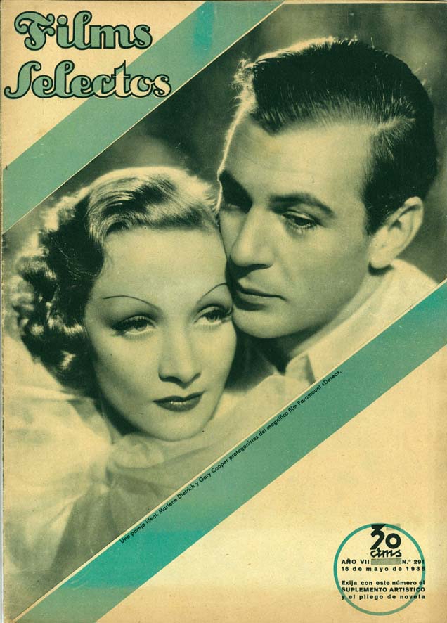 FILMS SELECTOS magazine side cover Issue 291 16 May 1936