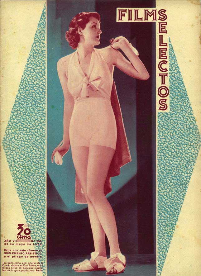 FILMS SELECTOS magazine side cover Issue 293 30 May 1936