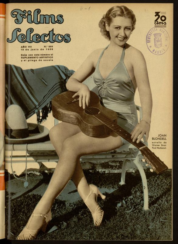 FILMS SELECTOS magazine side cover Issue 295 13 June 1936