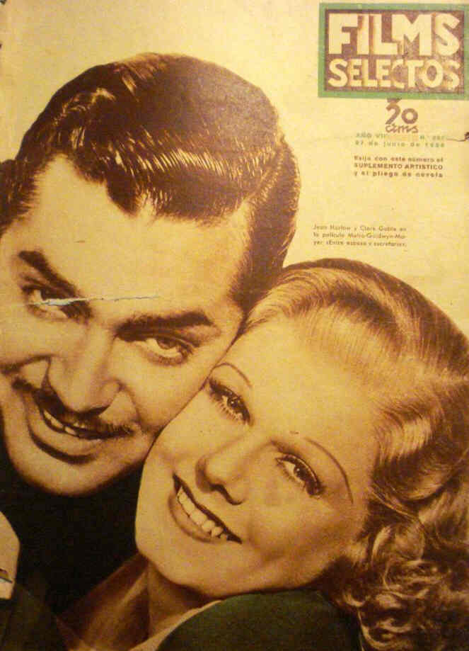 FILMS SELECTOS magazine side cover Issue 297 27 June 1936