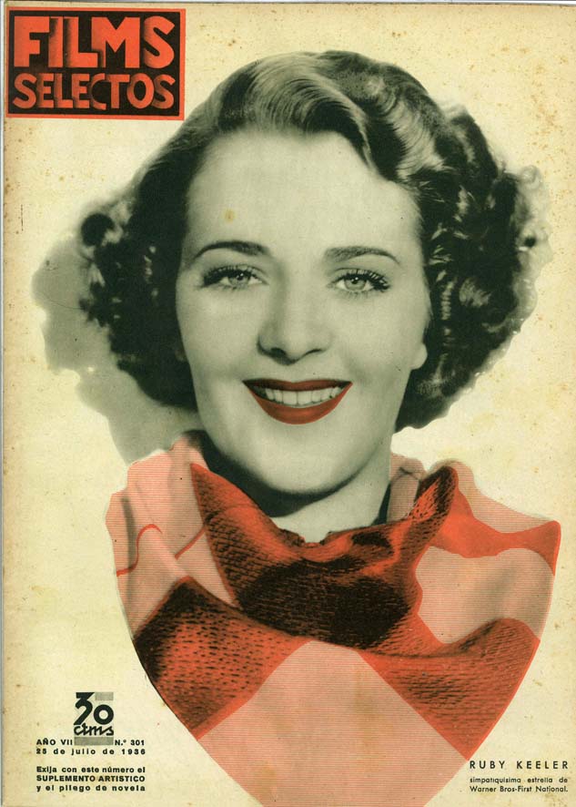 FILMS SELECTOS magazine side cover Issue 301 25 July 1936
