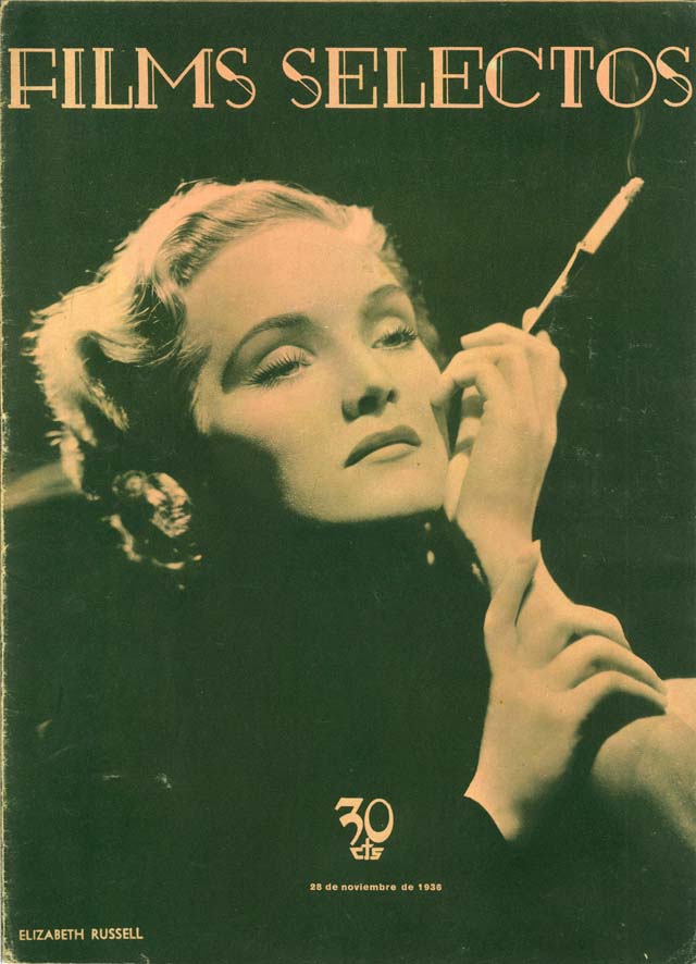 FILMS SELECTOS magazine side cover Issue 309 28 November 1936