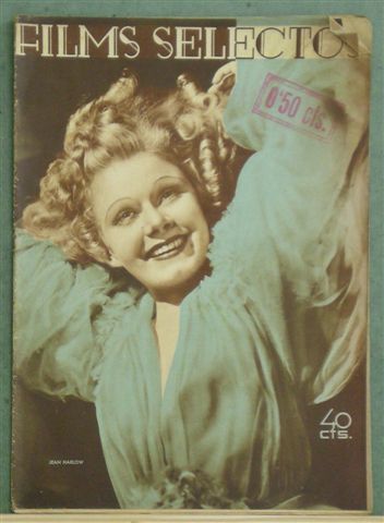 FILMS SELECTOS magazine side cover Issue 316  1937