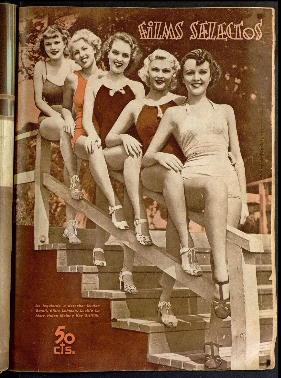 FILMS SELECTOS magazine side cover Issue 317  1937