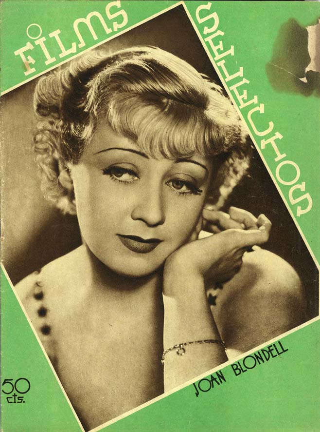 FILMS SELECTOS magazine side cover Issue 321  1937