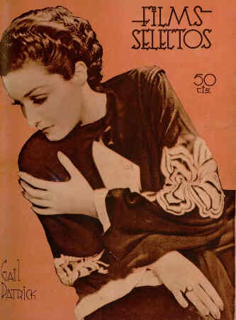 FILMS SELECTOS magazine side cover Issue 324  1937